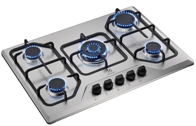 cooktop electrolux experience 5 bocas inox ke5xc