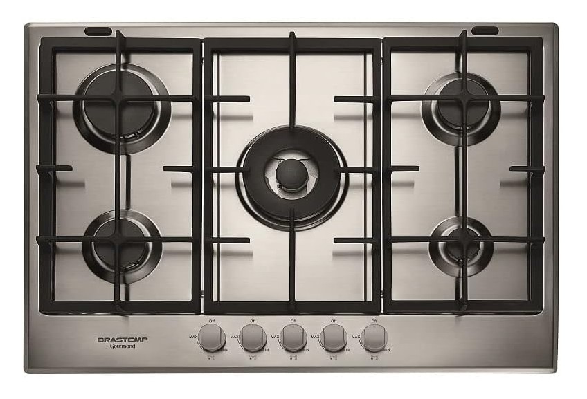 cooktop brastemp gourmand 5 bocas inox