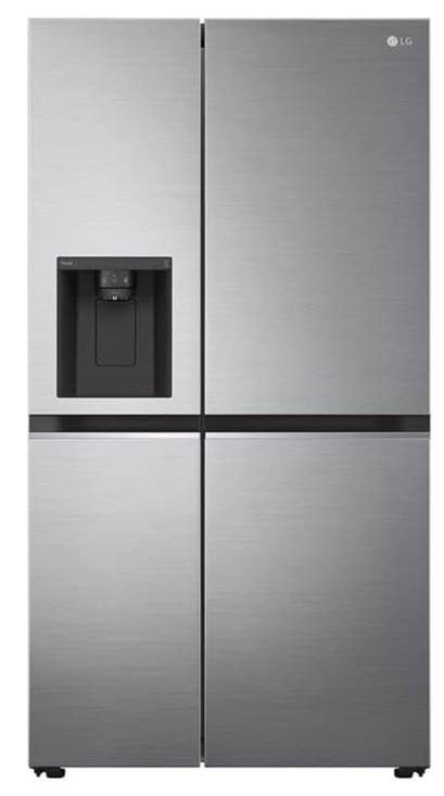 geladeira lg 611 litros side by side uvnano inox grande