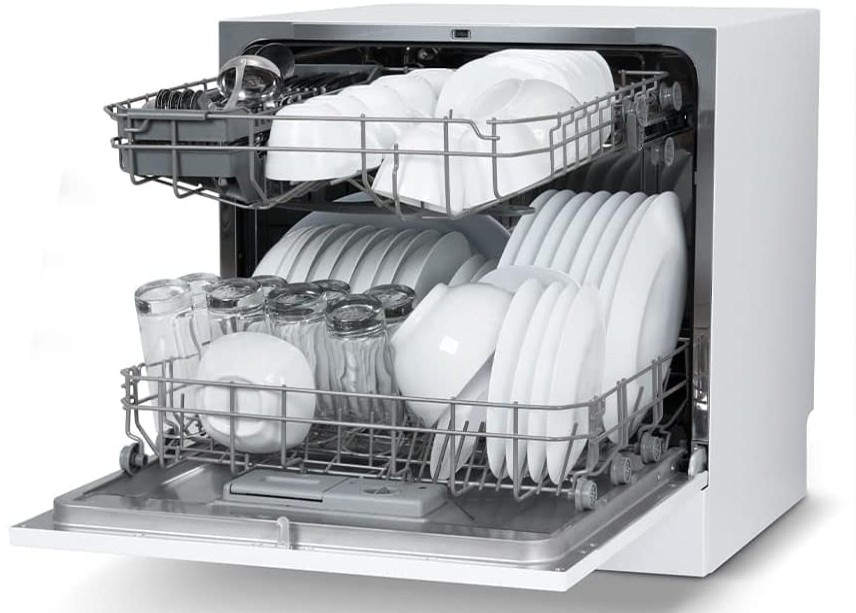 interior lava louças midea 8 serviços com cestos